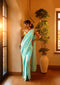 Sea- Retro Drape Saree Set